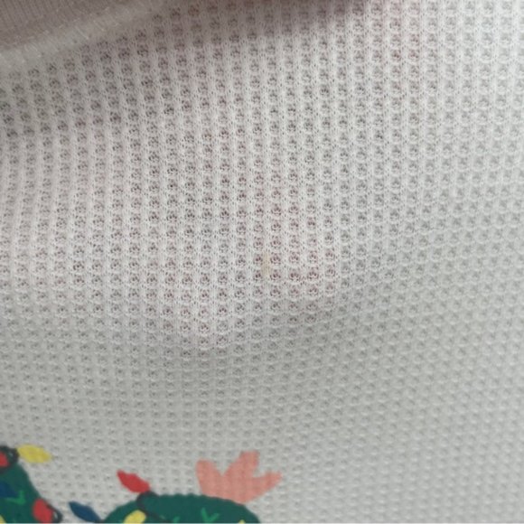 OLD NAVY WOMEN'S 2PC THERMAL HOLIDAY PRINT PAJAMA SET SIZE SMALL - Picture 6 of 7